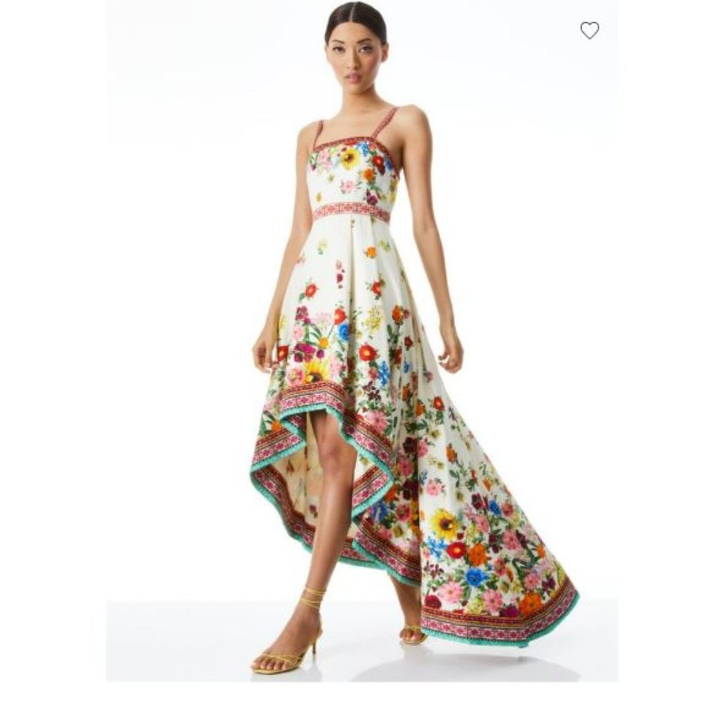 Alice + Olivia Florence High Low Gown - Picture 3 of 13